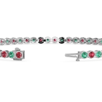 Mystery Crown Tennis Bracelet