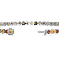 Mystery Crown Tennis Bracelet