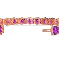 Oval and Round Tennis Bracelet