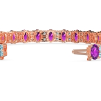Oval and Round Tennis Bracelet