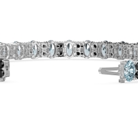 Oval and Round Tennis Bracelet