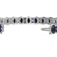 Oval and Round Tennis Bracelet