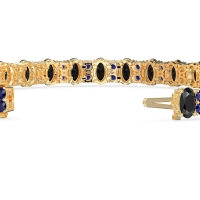 Oval and Round Tennis Bracelet