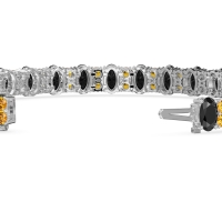 Oval and Round Tennis Bracelet