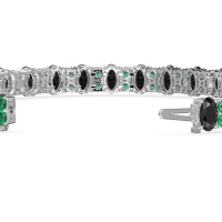 Oval and Round Tennis Bracelet