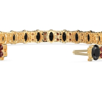 Oval and Round Tennis Bracelet