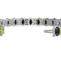 Oval and Round Tennis Bracelet