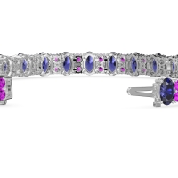 Oval and Round Tennis Bracelet