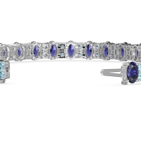 Oval and Round Tennis Bracelet