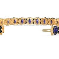 Oval and Round Tennis Bracelet