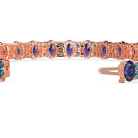 Oval and Round Tennis Bracelet