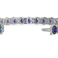 Oval and Round Tennis Bracelet