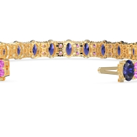 Oval and Round Tennis Bracelet