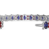 Oval and Round Tennis Bracelet
