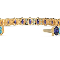 Oval and Round Tennis Bracelet