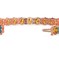 Oval and Round Tennis Bracelet