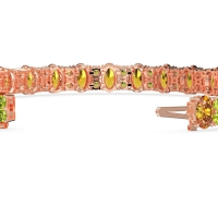 Oval and Round Tennis Bracelet
