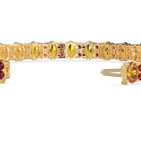 Oval and Round Tennis Bracelet