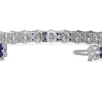 Oval and Round Tennis Bracelet