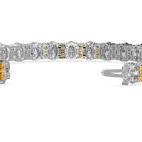 Oval and Round Tennis Bracelet