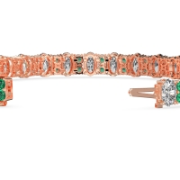 Oval and Round Tennis Bracelet