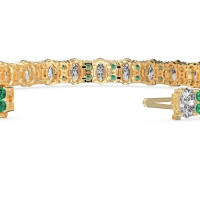 Oval and Round Tennis Bracelet