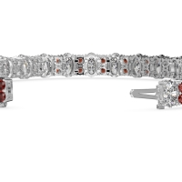 Oval and Round Tennis Bracelet