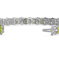Oval and Round Tennis Bracelet