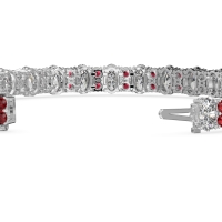 Oval and Round Tennis Bracelet