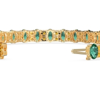 Oval and Round Tennis Bracelet