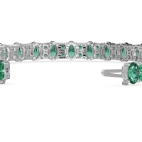 Oval and Round Tennis Bracelet