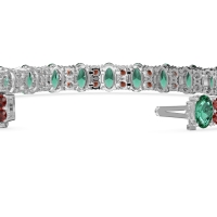 Oval and Round Tennis Bracelet