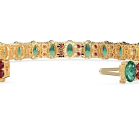 Oval and Round Tennis Bracelet