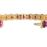 Oval and Round Tennis Bracelet