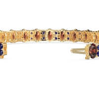 Oval and Round Tennis Bracelet