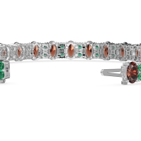 Oval and Round Tennis Bracelet