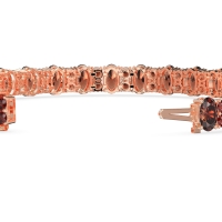 Oval and Round Tennis Bracelet