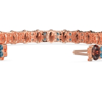 Oval and Round Tennis Bracelet