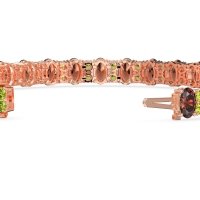 Oval and Round Tennis Bracelet