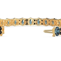 Oval and Round Tennis Bracelet