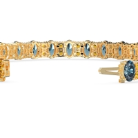 Oval and Round Tennis Bracelet