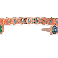 Oval and Round Tennis Bracelet