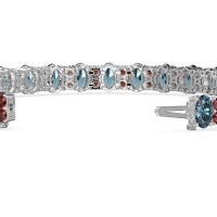 Oval and Round Tennis Bracelet