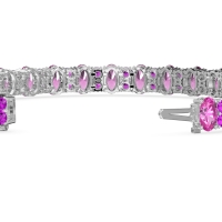 Oval and Round Tennis Bracelet