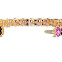 Oval and Round Tennis Bracelet