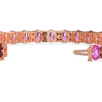 Oval and Round Tennis Bracelet