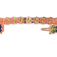 Oval and Round Tennis Bracelet