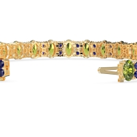 Oval and Round Tennis Bracelet