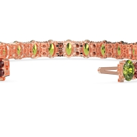 Oval and Round Tennis Bracelet