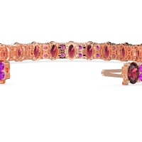 Oval and Round Tennis Bracelet